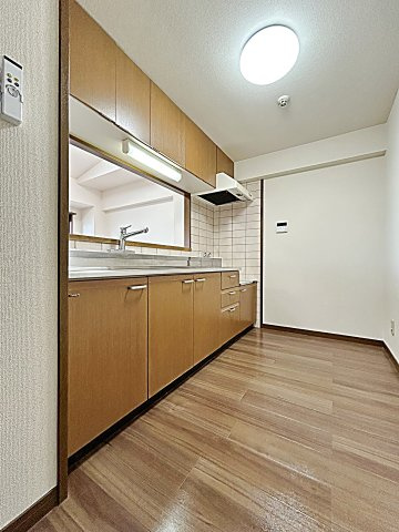 エスペランサⅡのキッチン|コンパクトなキッチンで掃除もラクラク