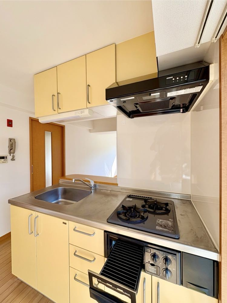 ユタカマンションのキッチン|きれいなキッチンです