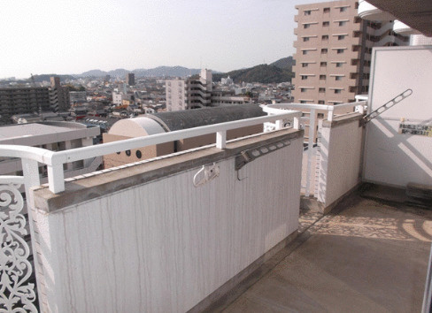 シャトーブランシェのバルコニー