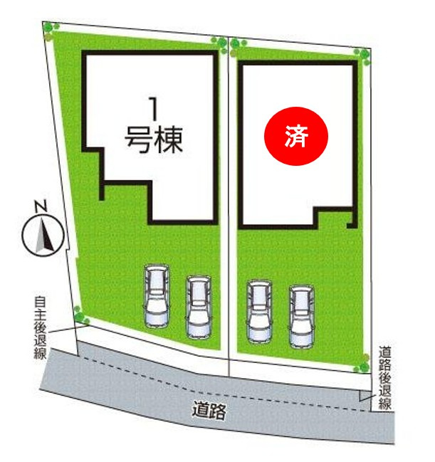 姫路市伊伝居　第2期　新築一戸建ての区画図|全2区画