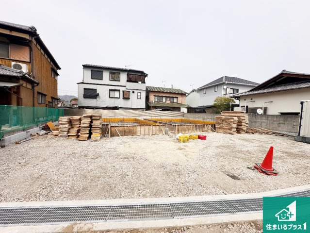 姫路市伊伝居　第2期　新築一戸建ての外観|周辺は落ち着いた街並みの住宅地！子育てがしやすい住環境です！まだ未完成ですが、現地でしかわからない事もございます。是非一度ご覧ください。