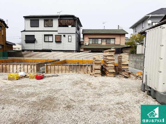 姫路市伊伝居　第2期　新築一戸建ての外観|周辺は落ち着いた街並みの住宅地！子育てがしやすい住環境です！まだ未完成ですが、現地でしかわからない事もございます。是非一度ご覧ください。