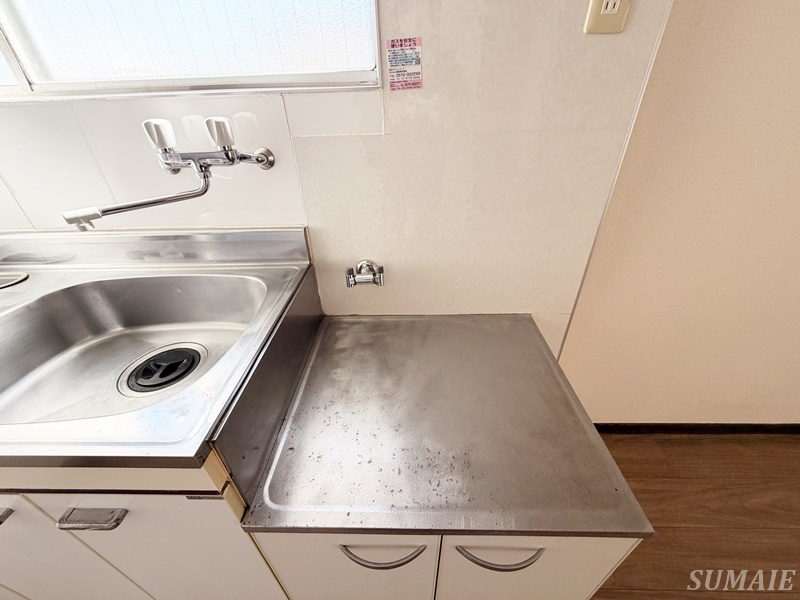 前田マンションのキッチン|コンロ設置場所です☆