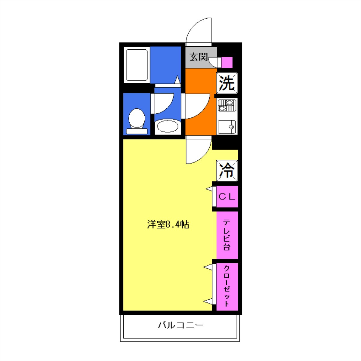 グレイス本厚木Ⅲの間取り|間取りは現況優先