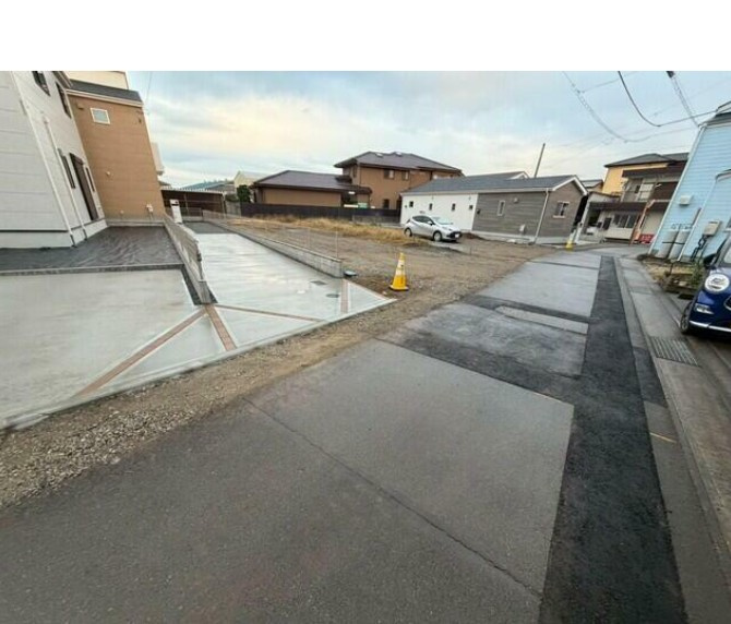 新築戸建　富士市富士岡第1期　全5棟　4号棟　の前面道路含む現地写真|着工前写真
