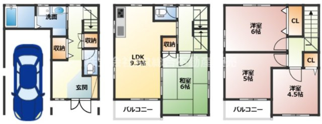 水走1丁目中古戸建の間取り|家族の時間と個々の時間を大事にできる造りです！