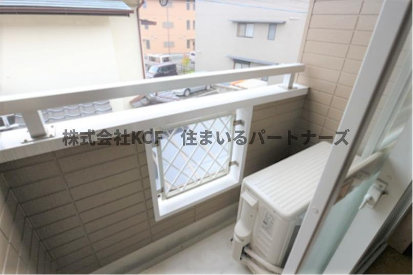 プラムハウス上津のバルコニー