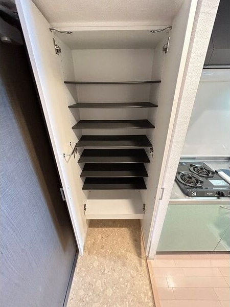 ルクレ新栄レジデンスの玄関