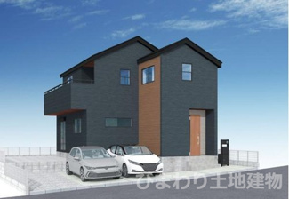 【外観】 | 海老名市国分寺台5丁目  1号棟 | イメージパース（完成時に現況と異なる場合は現況優先となります）