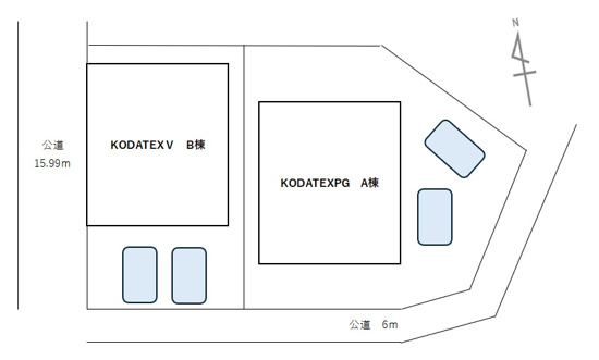 緑区姥子山コダテックスＰＧＡの区画図