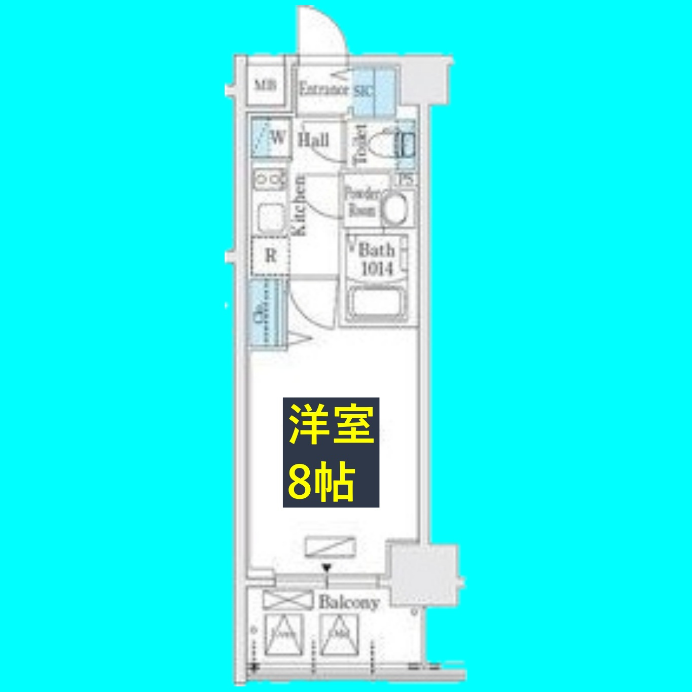 L&Cレジデンス鶴舞公園の間取り