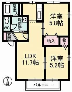 ディアス昭和Ⅱの間取り