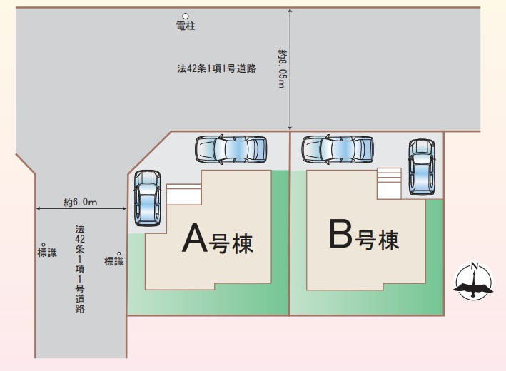 明石市大久保町高丘1丁目の区画図