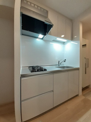 【キッチン】 | レインボーグローヴ | 2口コンロで料理もしやすいです。