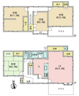 【間取り】 | 北区衣笠開キ町 中古戸建