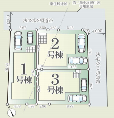 さいたま市西区宮前町　1期　新築一戸建て　FIT-A　03の区画図|3号棟