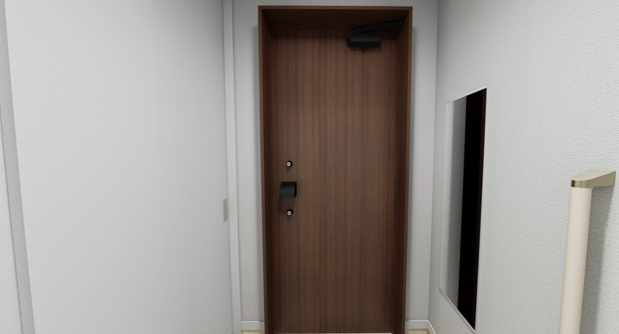 仮称　船橋２丁目メゾンの玄関|イメージパースなので実際とは異なります