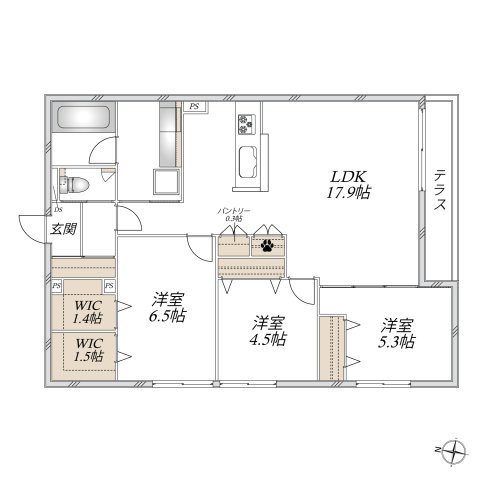 仮称　船橋２丁目メゾンの間取り