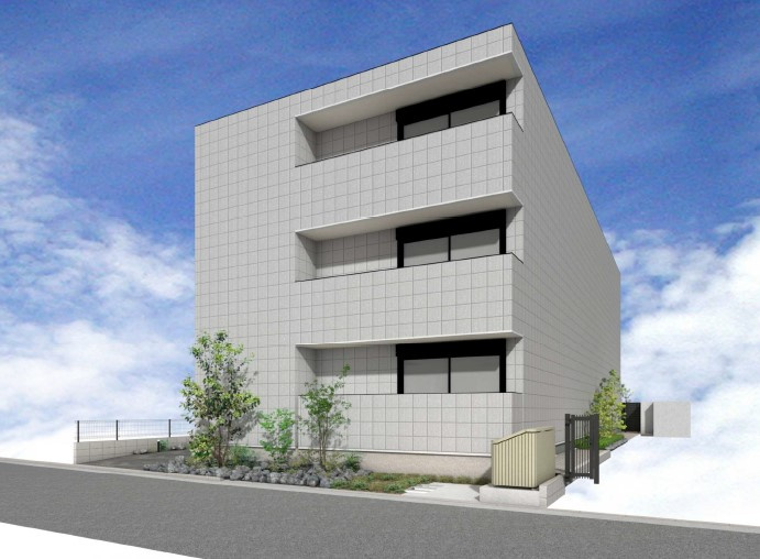 仮称　船橋２丁目メゾンの外観パース|ＺＥＨ－Ｍ対応旭化成ヘーベルメゾン