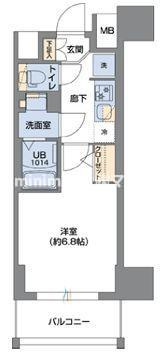 Metrosa谷町六丁目southの間取り