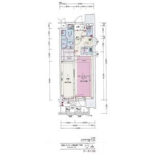 プレサンス心斎橋ニストの間取り