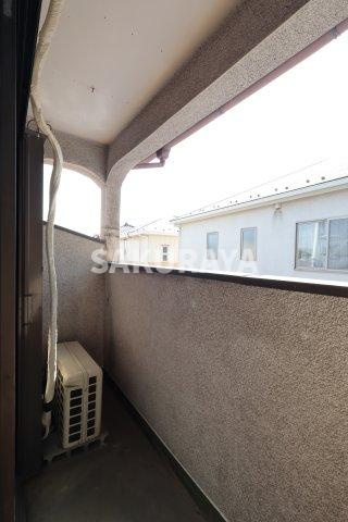 福居町貸家TY B棟のバルコニー|2026年2月撮影。