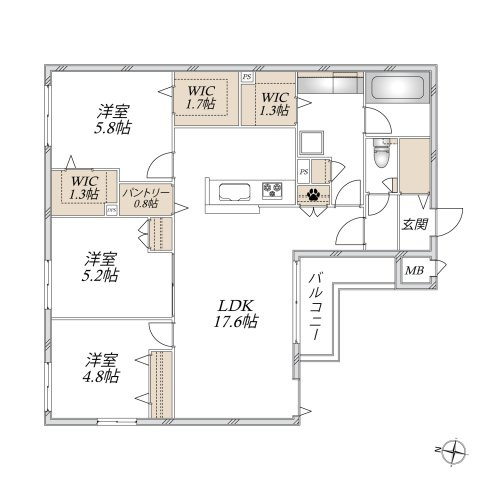 レイラニの間取り