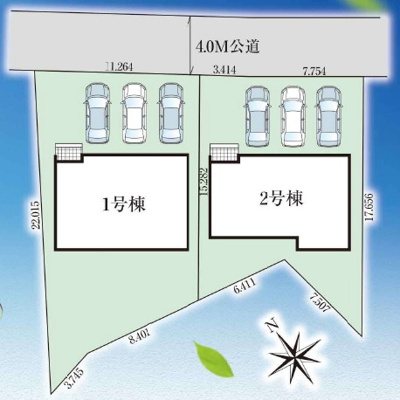 【区画図】 | 南城市玉城糸数4期（全2棟） | 区画図♪