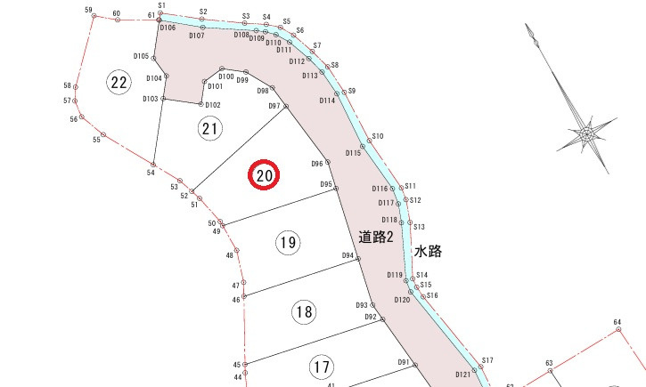 安芸郡熊野町出来庭５丁目　土地(全10区画)の土地図