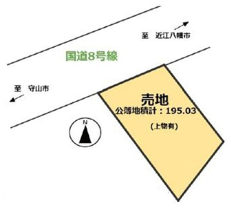 【土地図】 | 野洲市小堤　売土地