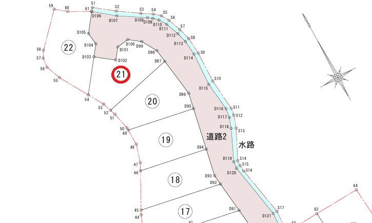 安芸郡熊野町出来庭５丁目　土地(全10区画)の土地図