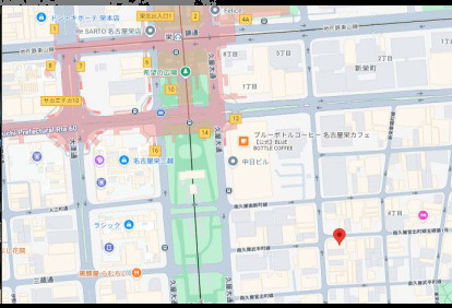 栄グリーンビルの地図