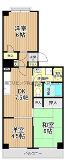 【間取り】 | ルネ春日部 10号棟 | 南東向きのお部屋です