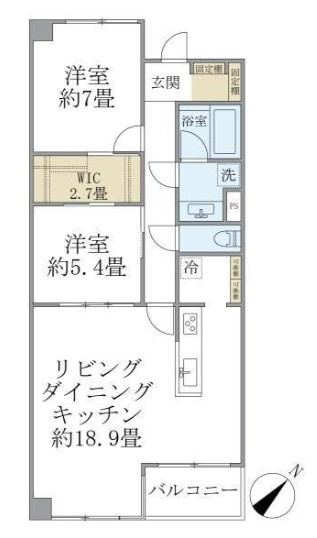 グランマルジュ市ヶ谷の間取り