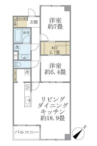 グランマルジュ市ヶ谷の間取り