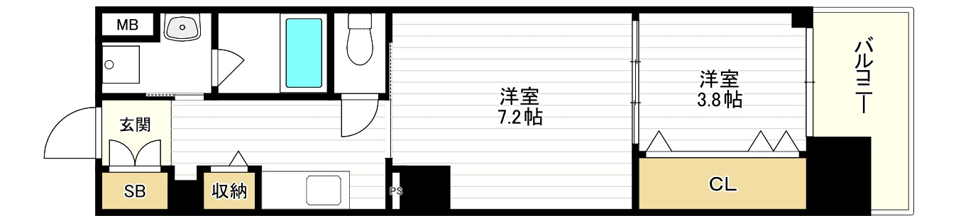 スプランディッド堀江の間取り