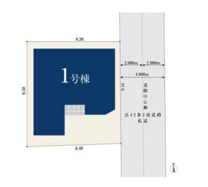 中野区江古田4丁目　整形地　グルニエ付×省エネ住宅　限定1棟　の区画図