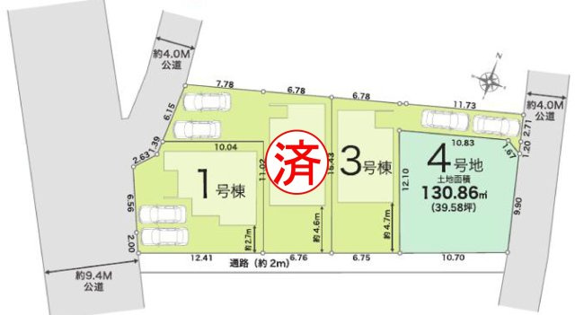 柏市酒井根５丁目新築戸建【酒井根小学校：10分】の区画図|第１期２棟販売中！