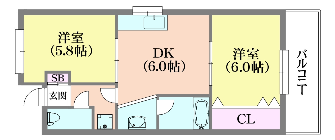 BLANCUBE神戸北の間取り