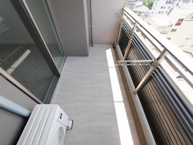 大阪市東成区東小橋１丁目の賃貸マンションのバルコニー