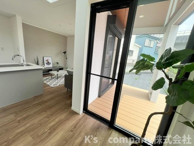 ■座間市南栗原3丁目　新築戸建のその他|お庭とリビングをつなぐウッドデッキが家族時間を広げます♪