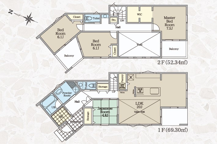 ■座間市南栗原3丁目　新築戸建の間取り|ファミリーにもお勧めの4LDK☆