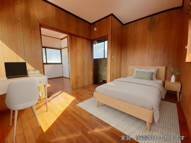 宇城市松橋町松橋の中古一戸建の洋室|2F　洋室5.5帖(AI家具)
