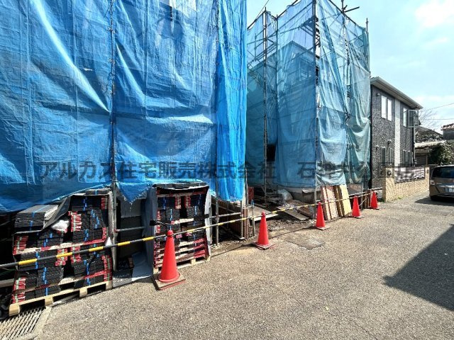 杉並区下井草５丁目　新築一戸建　西武新宿線　井荻の前面道路含む現地写真