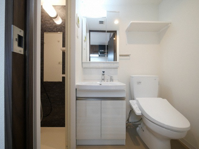 エグゼ難波ウエストリバーの独立洗面台