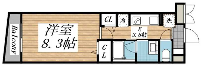クリオラモード学芸大学Ⅱ　新築　敷金礼金0　フリーレント1か月の間取り