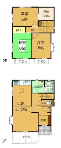 【間取り】 | 太田市龍舞町中古住宅