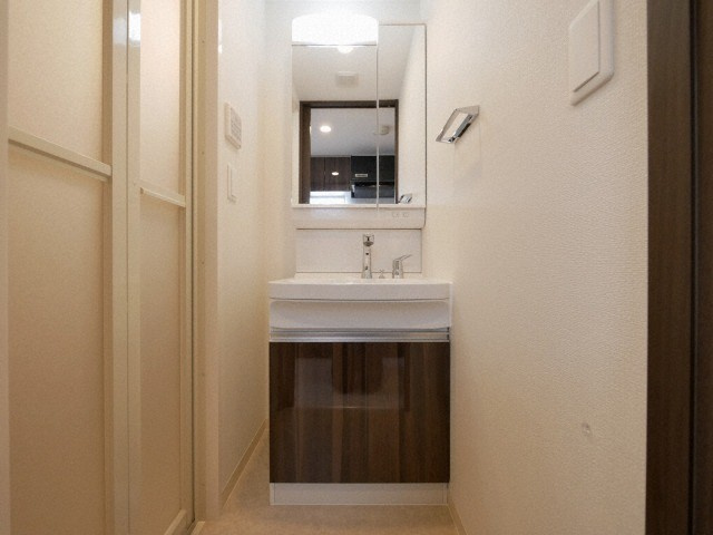 エステムコート難波Ⅶビヨンドの独立洗面台