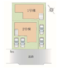 【区画図】 | 習志野市袖ケ浦四丁目　新築分譲住宅２号棟 | 習志野市袖ケ浦４丁目　２号棟
