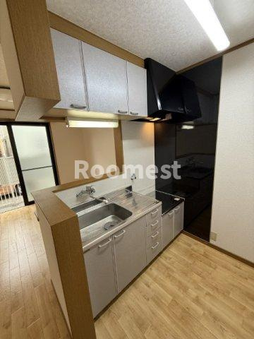 加古川市別府町別府のアパートのキッチン|お料理しやすいキッチンです